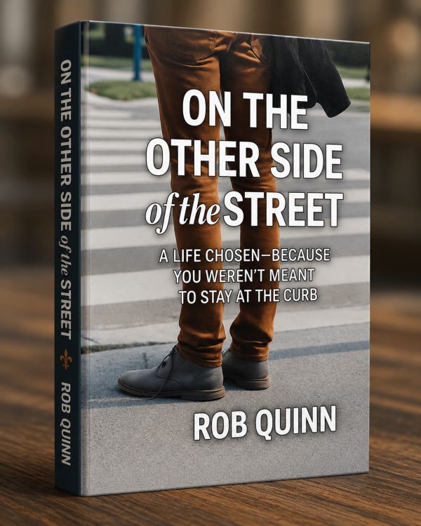 Book titled 'On The Other Side of the Street' by Rob Quinn.