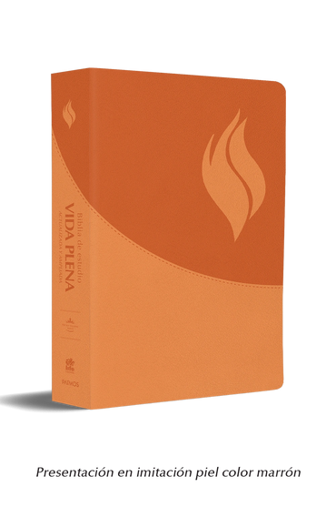Biblia de Estudio Vida Plena imitación piel marrón