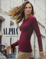 Alpha apparel and accessories poster