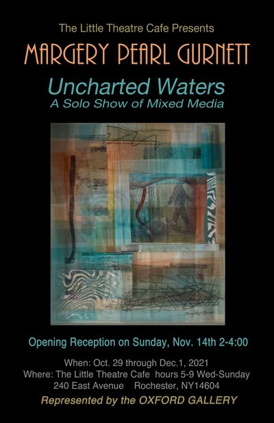 "Secrets of The Deep"  Mixed Media, painting, resin, paper, glass