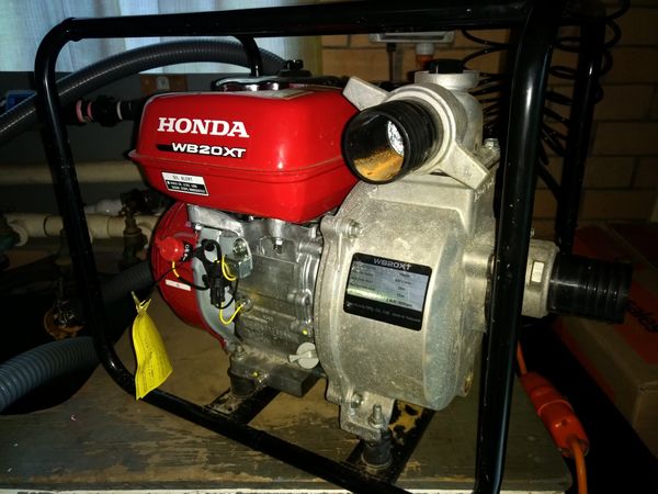 Reassembled Honda WB20XT after removing Gravel from Wet End