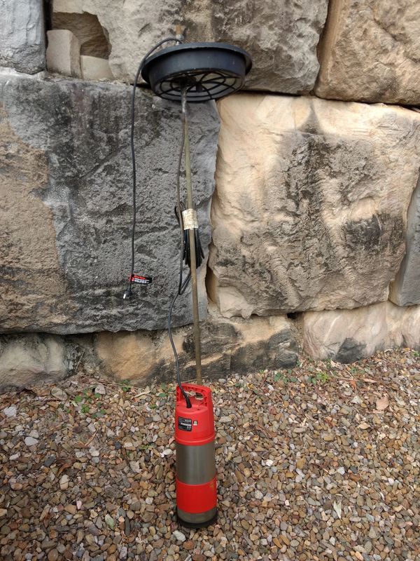 Einhell GE-PP-1100-NA Submersible Pump Removed from Tank