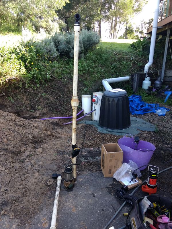 Faulty Sump Pump for A&A Worm Farm Septic System