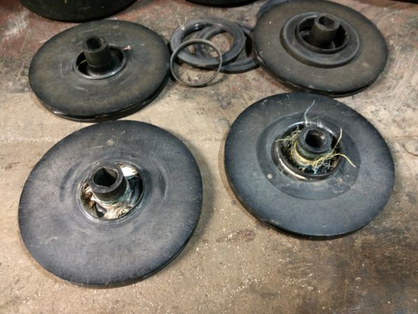 Worn & Blocked Pump Impellers