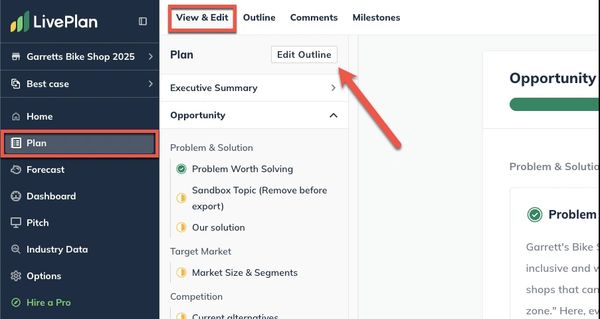 Nag Genie Business Plan Integration with LivePlan