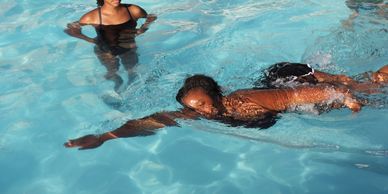 The Swim Center instructor teaches adult how to swim in Stockbridge GA Henry county best lessons