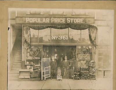 Original Zinz & Theis Popular Price Store, Youngstown, Oh (Est. 1915)