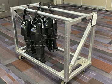 Custom lighting cart for local stage production company