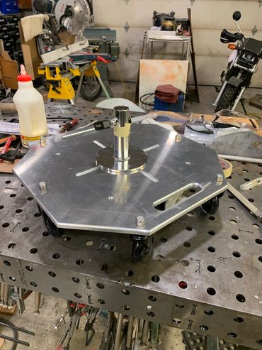 Small dolly for camera operator to sit on