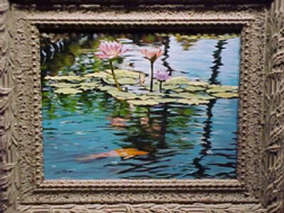 Papakea Koi Pond (oil on canvas)