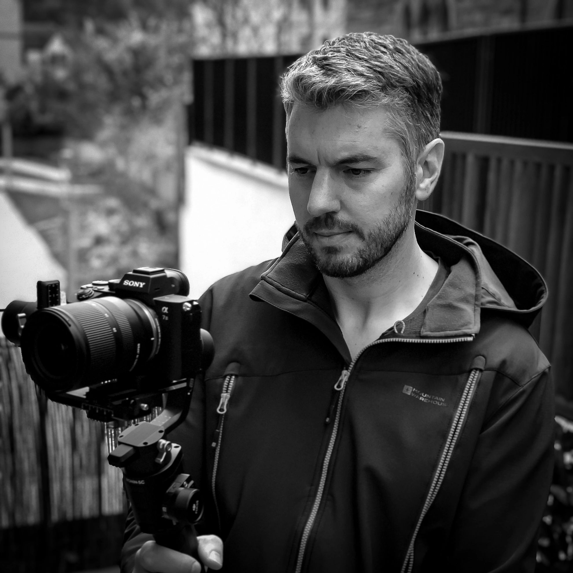 Profile shot of Andy Henderson, Video Editor