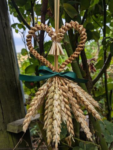Spiral Plait Heart Shaped Harvest Trophy, £20