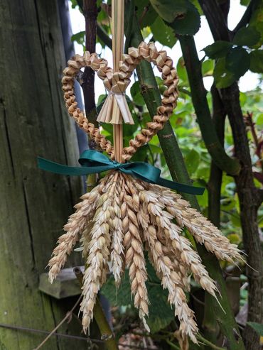 Spiral Plait Heart Shaped Harvest Trophy, £20