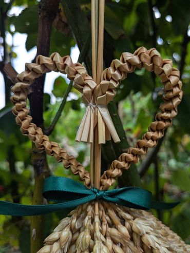Spiral Plait Heart Shaped Harvest Trophy, £20