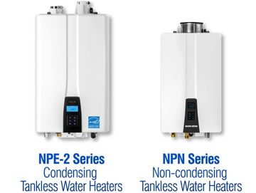 Tankless water heater Navien Non condensing and Condensing units available in Cumming, Ga