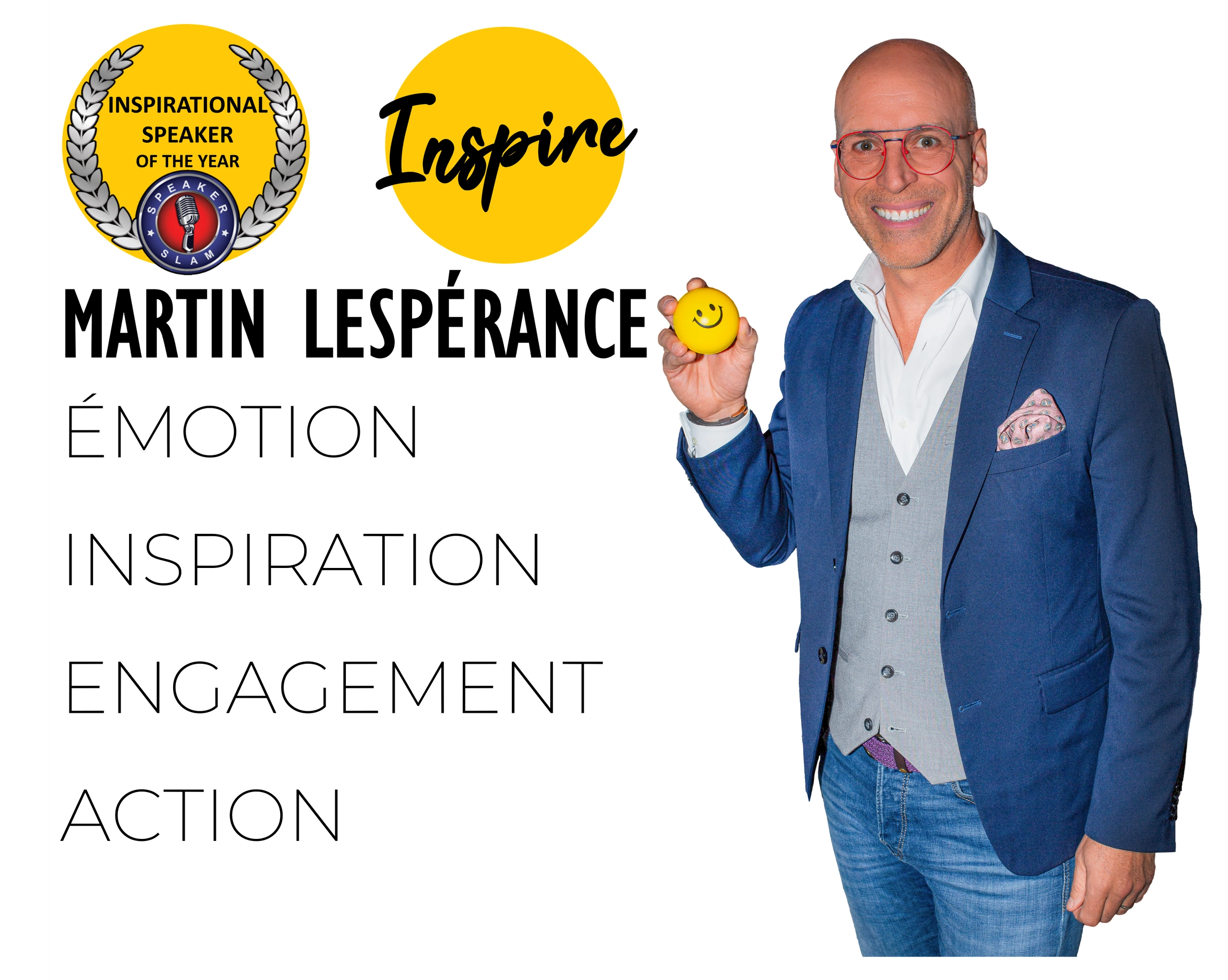 Martin Lesperance professional speaker conférencier motivation leadership change stress management