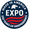 Logo for Expo, celebrating 250 years of American independence.