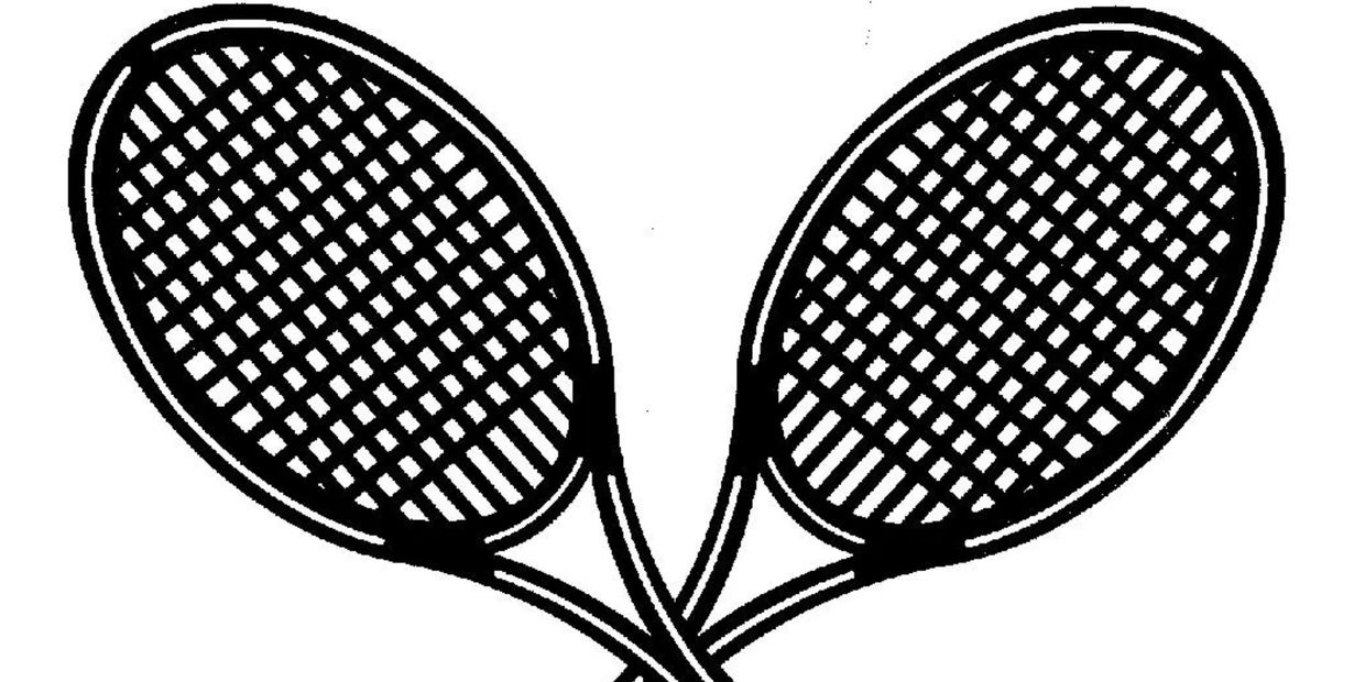 Two crossed tennis rackets.