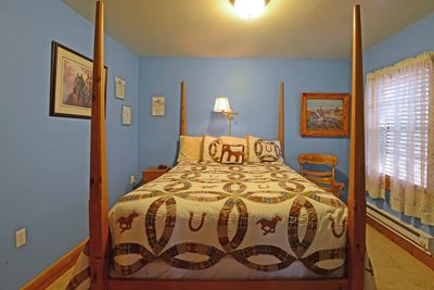 Queen Sized bed, Pony Express Room