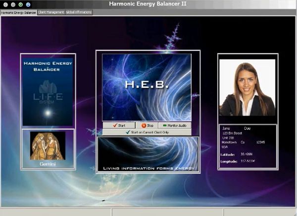 Harmonic Energy Balancer. A program that sends energy 24 hours day 7 days a week for 1 year.