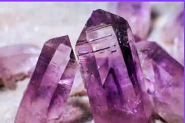 Amethyst crystals