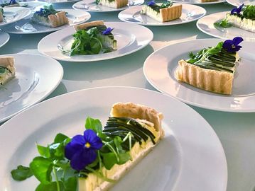 Courgette, Lemon Ricotta Tart
