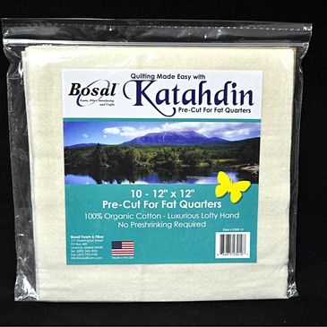 Katahdin Precut Batting 12"x12" 
Qty 10 #230K-10