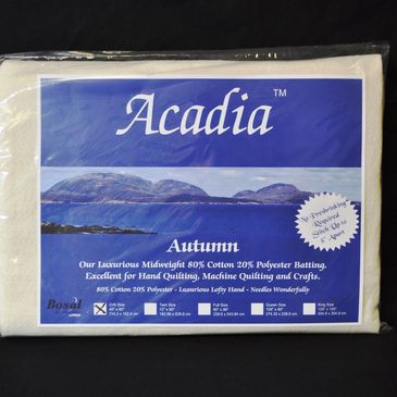 Acadia autumn batting 80/20