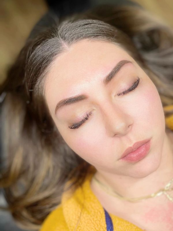 ombre powder brows permanent makeup Pensacola PMU nano brows