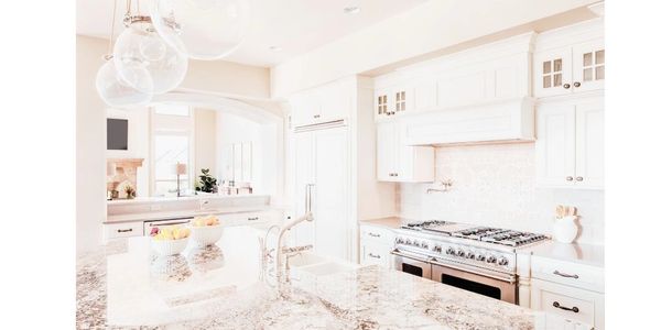 Decluttered and organized kitchen by a professional organizer.