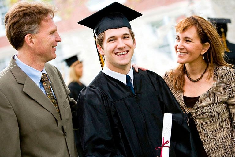 Proud parents of graduate