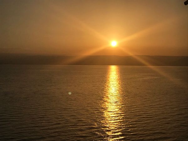 Sunrise over the Sea of Galilee