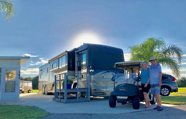 Don & his wife Wanda at their lot 341.