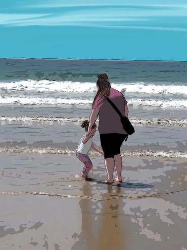 Illustration from “Take Me to the Beach”