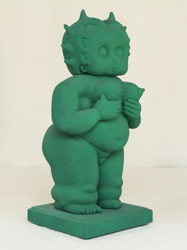 Escultura Venus Boop de Alejandro Lucadamo. Serie Paleolitico Pop.
Arcilla refractaria pintada
46 x