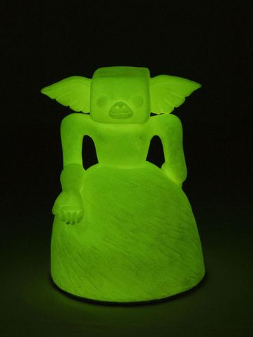 Mendiga de Velázquez
Copa Ceremonial Reversible
Arcilla refractaria pintada y pan de oro
29 x 21 x 2