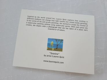 Art card back