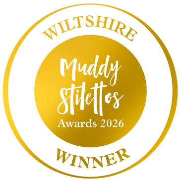 Wiltshire Muddy Stilettos Awards 2026 winner badge.
