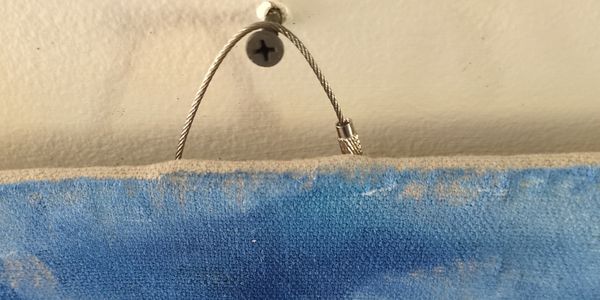 I try and find a way on canvas frames to uniquely and oddly utilize different wallounting techniques