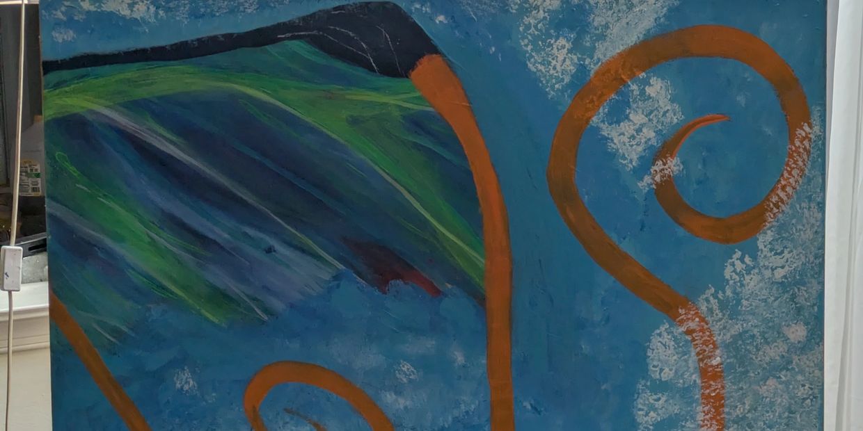 a big wing of vibrant and undiscovered love, seeking a shoulder to attach to.