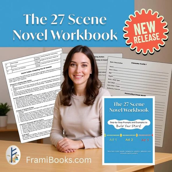 The 27 Scene Novel Workbook
written with neurodivergent and dyslexic authors/writers in mind