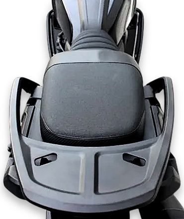 Close picture of bike seat.