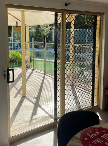 After photo, new glass door installation