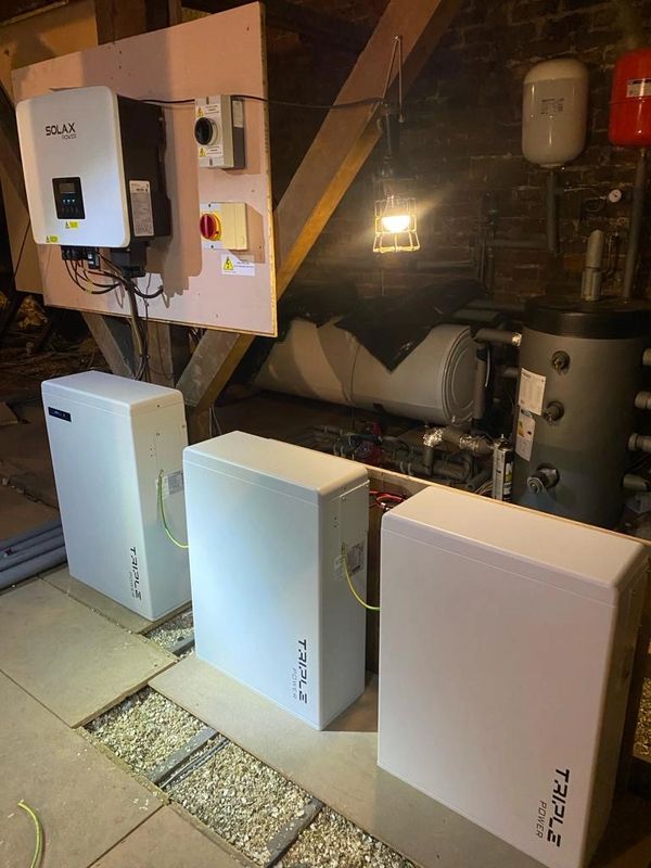 SolaX Triple Power Inverter and Battery, Integrity Energy Solutions, Solar Install, North East