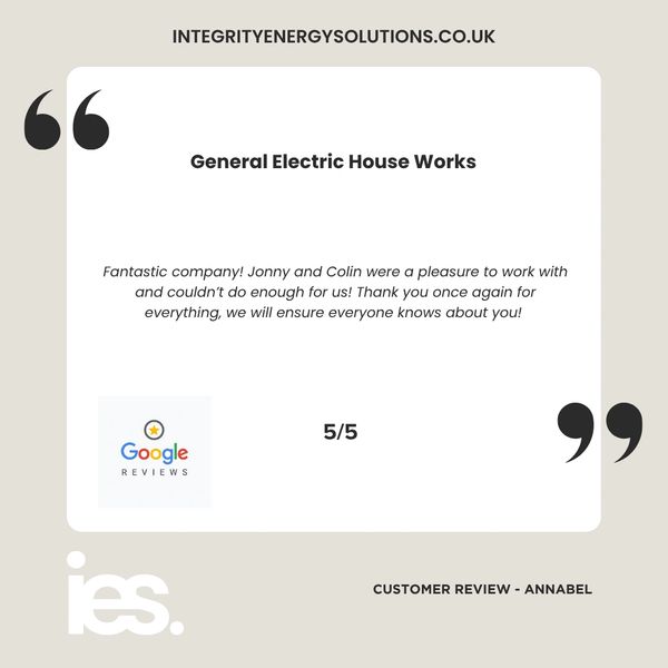 General Electric House Works, Integrity Energy Solutions, Customer Review, Google, Renewables