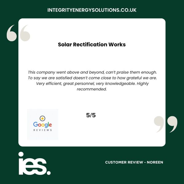 Solar Rectifiction Works, Integrity Energy Solutions, Customer Review, Google, Renewables