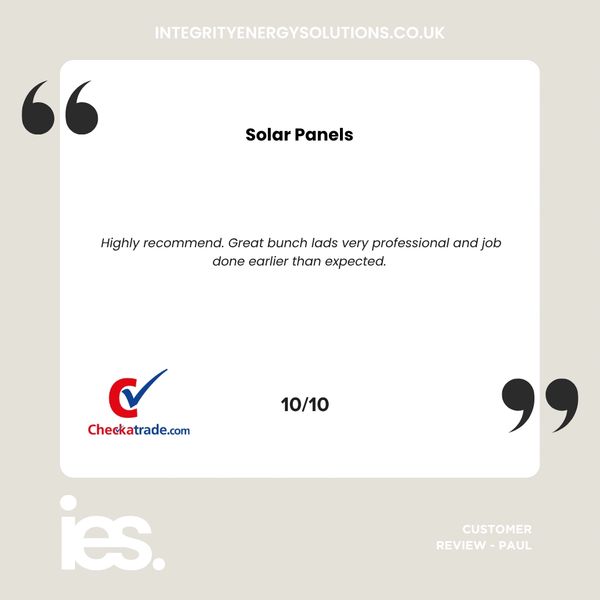 Solar Panel Install, Integrity Energy Solutions, Customer Review, Google, Renewables