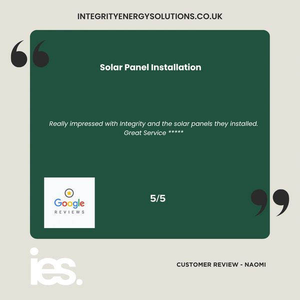 Solar Panel Install, Integrity  Energy Solutions, Customer Review, Google, Renewables