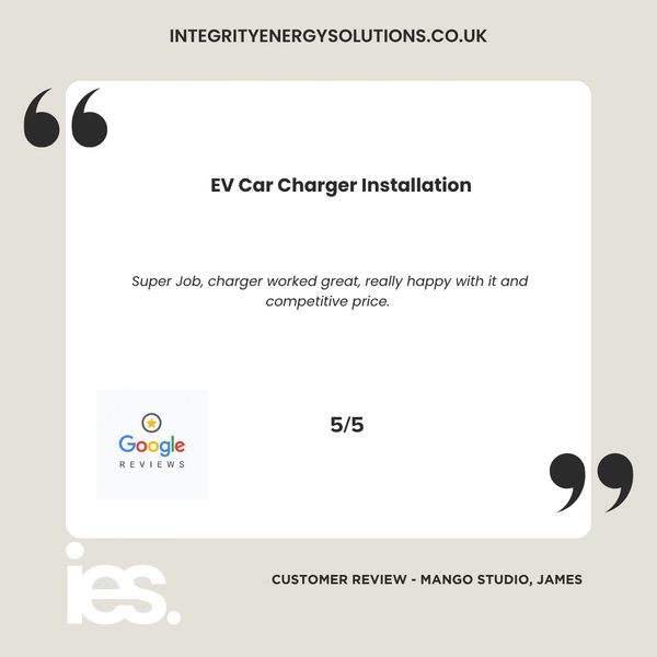 EV Car Charger Installation, Integrity  Energy Solutions, Customer Review, Google, Renewables