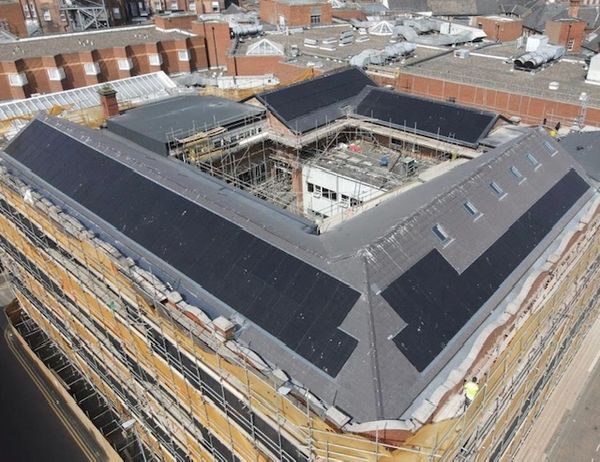 Solar Panels, Integrated, On Roof, The Northern Echo Building, Integrity Energy Solutions